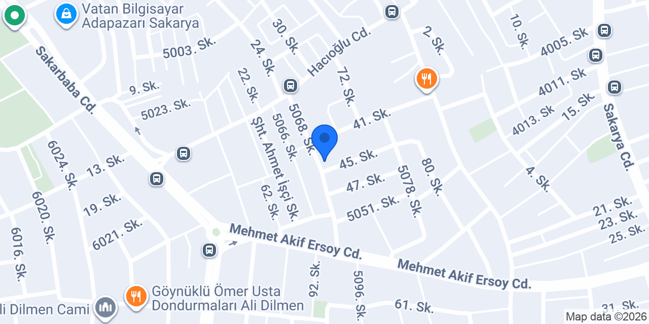Akyol Ekmek Fırını konumu
