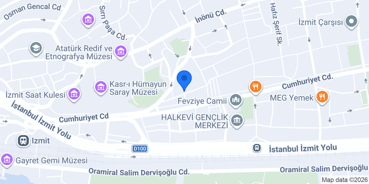 5 Yıldız Kurs Merkezi İzmit konumu
