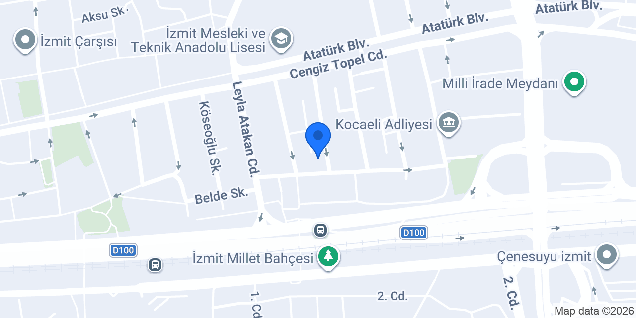 Elit Rent a Car konumu