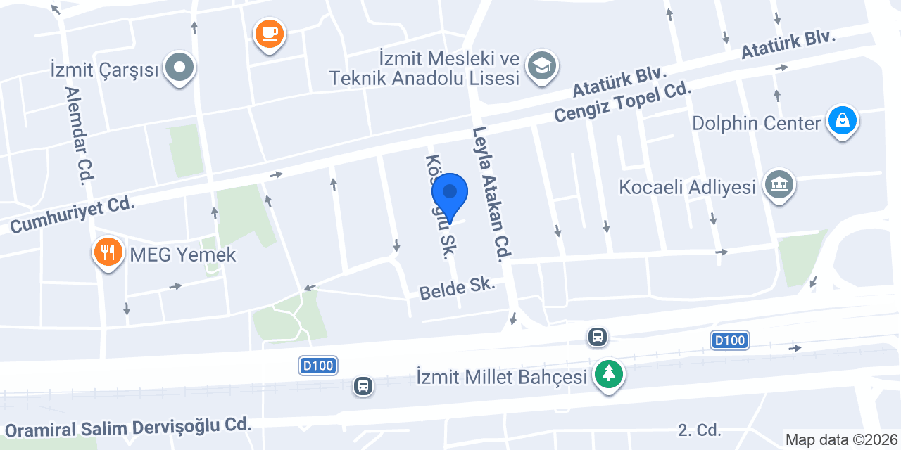 İzmit Kuru Temizleme konumu
