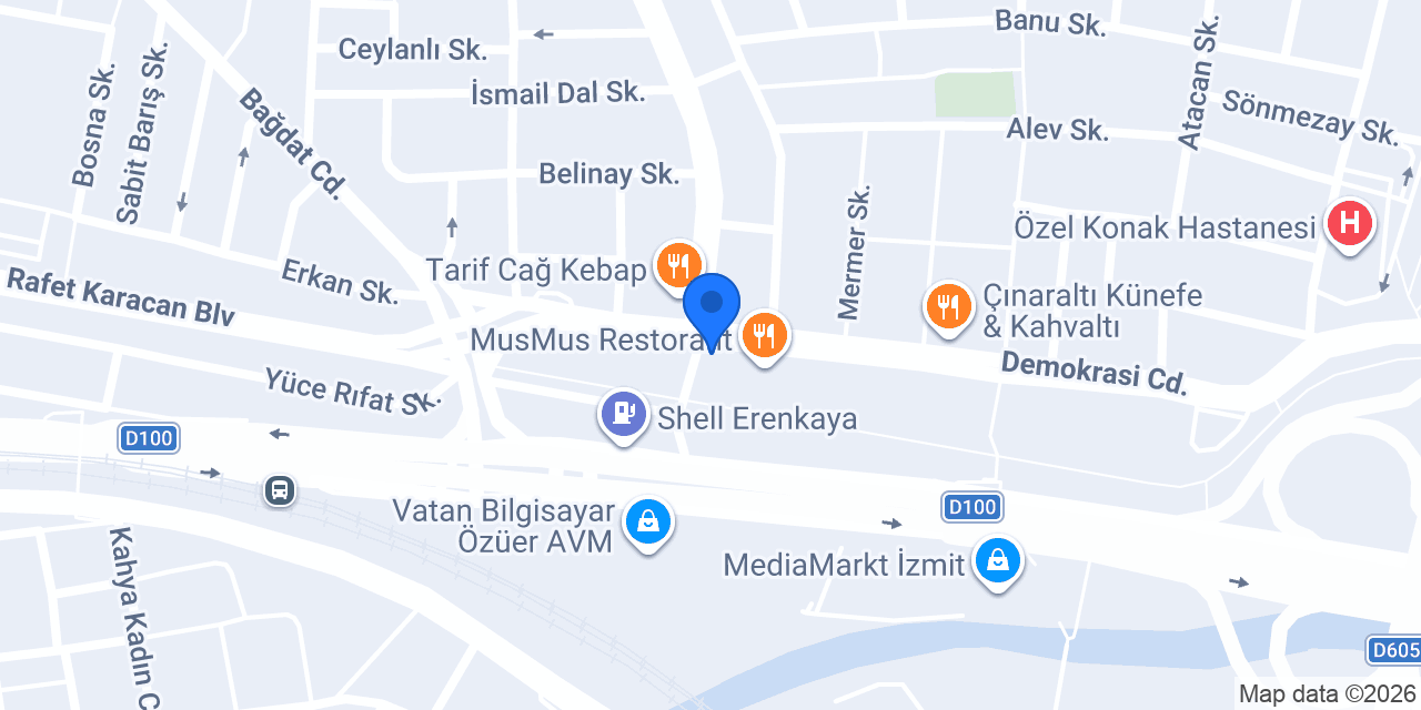 Köseoğlu Pide konumu