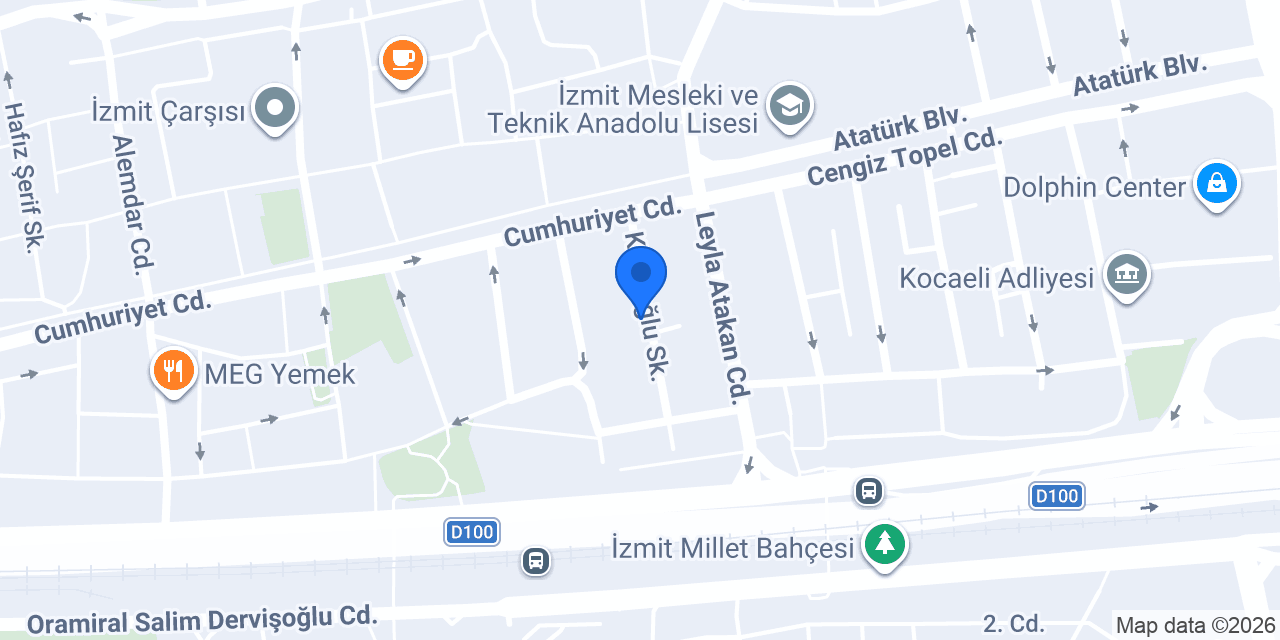 İzmit Emlak konumu
