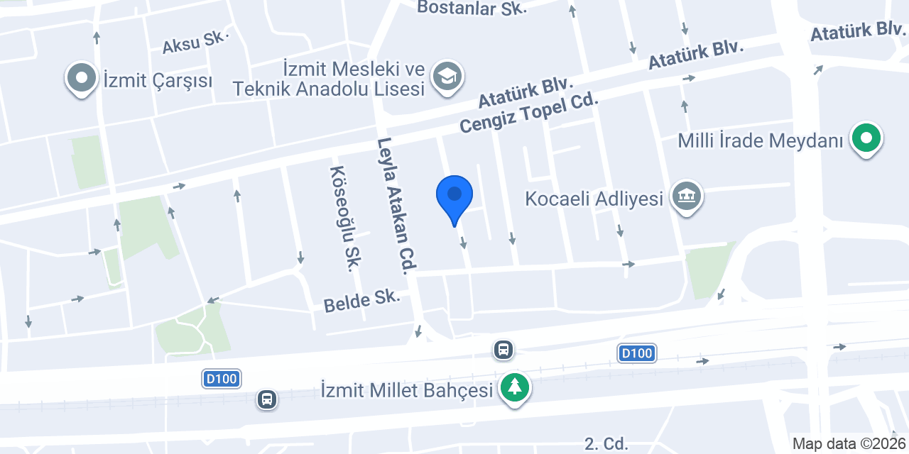 Şener & Evgin Hukuk ve Danışmanlık Bürosu konumu