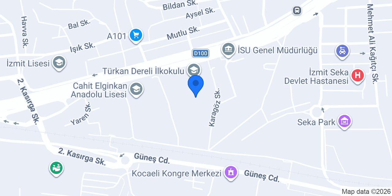 Muammer Dereli Fen Lisesi konumu