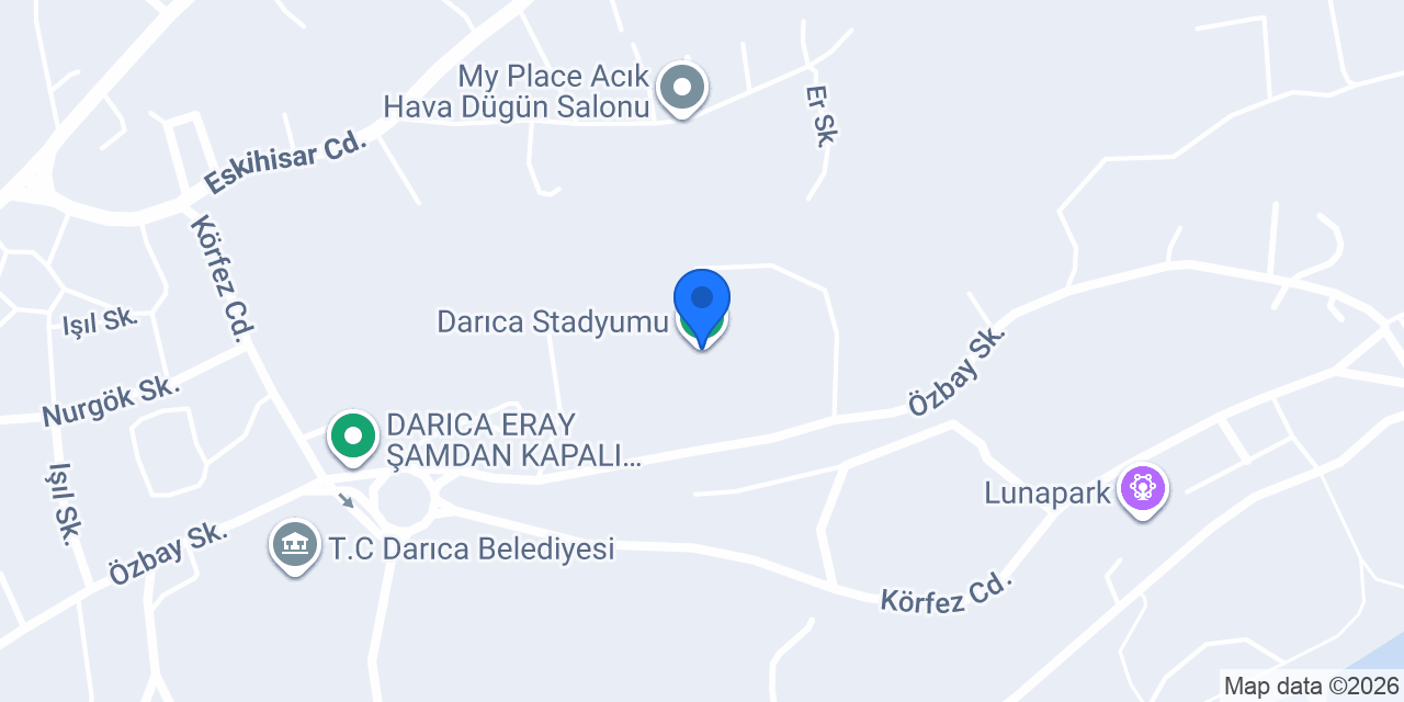 Darıca Stadyumu konumu