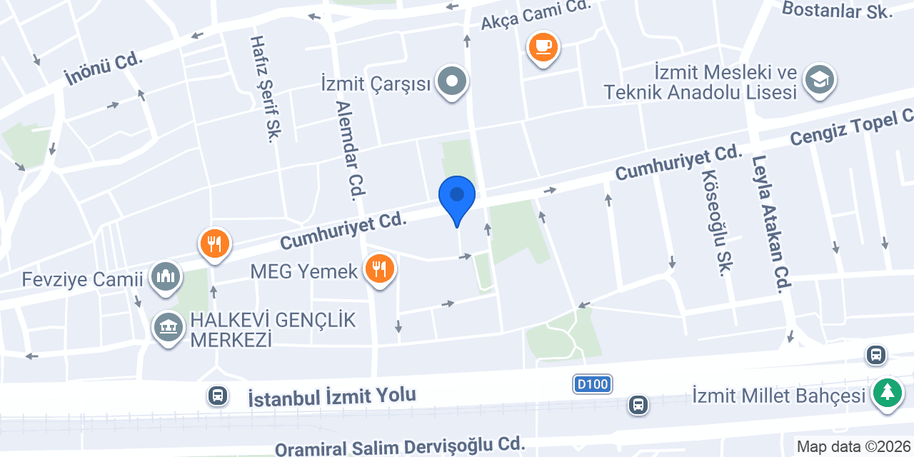 KOCAELİ OZALİT konumu
