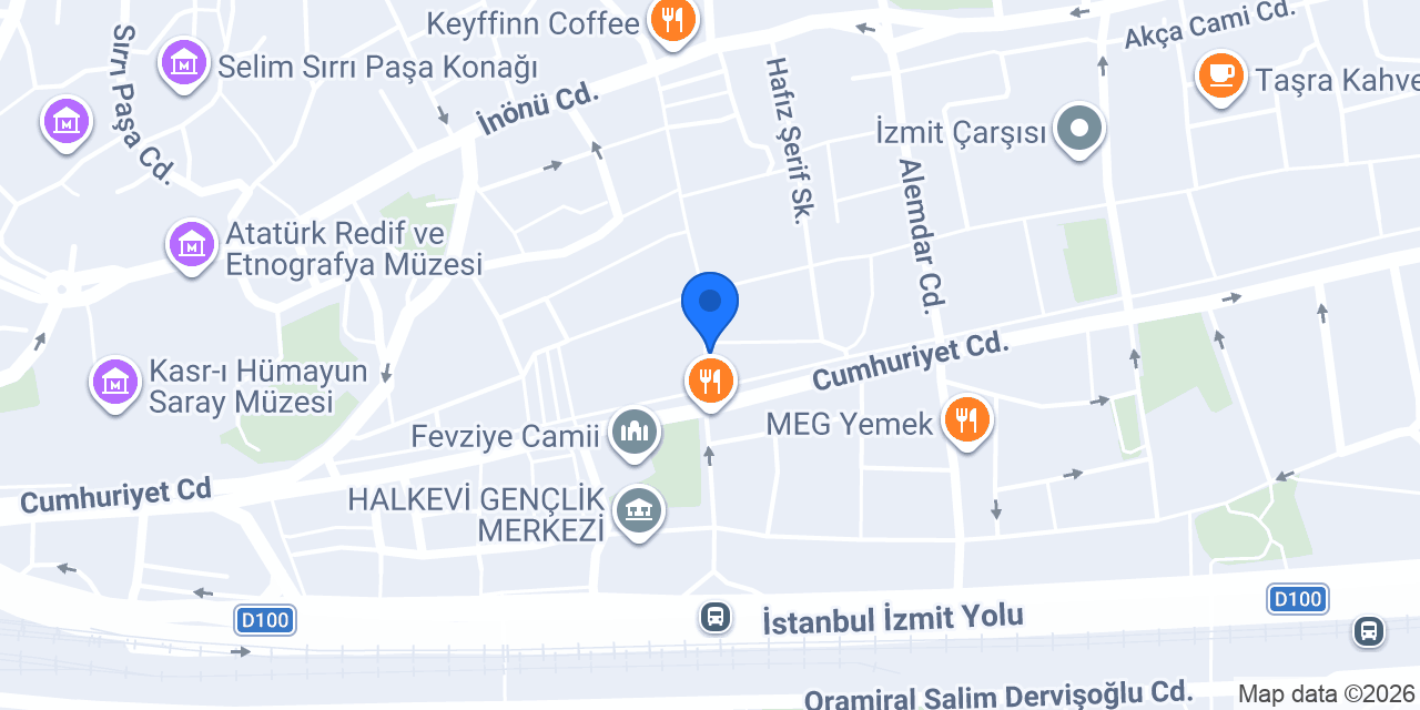 Mavi Kuyum Atölyesi konumu