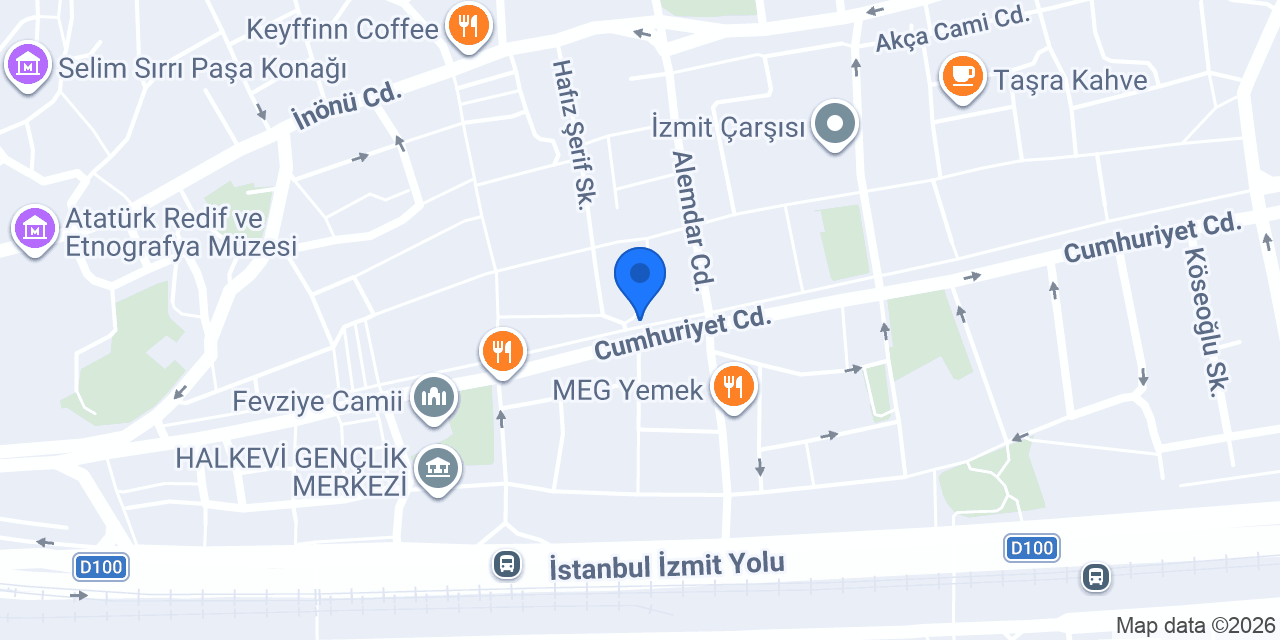 Özbey Hukuk Bürosu konumu