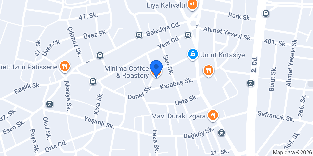 Minima Coffee & Roastery konumu