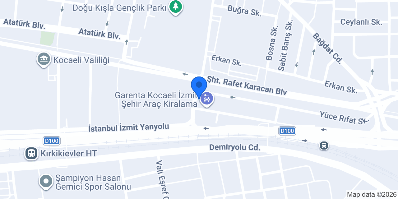 Payda Börek - İzmit Şubesi konumu