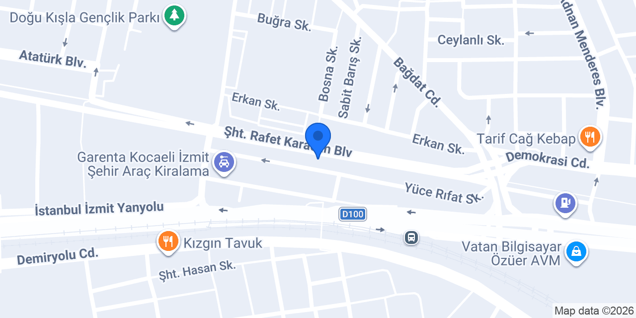 TURYAP İZMİT CADDE TEMSİLCİLİĞİ konumu