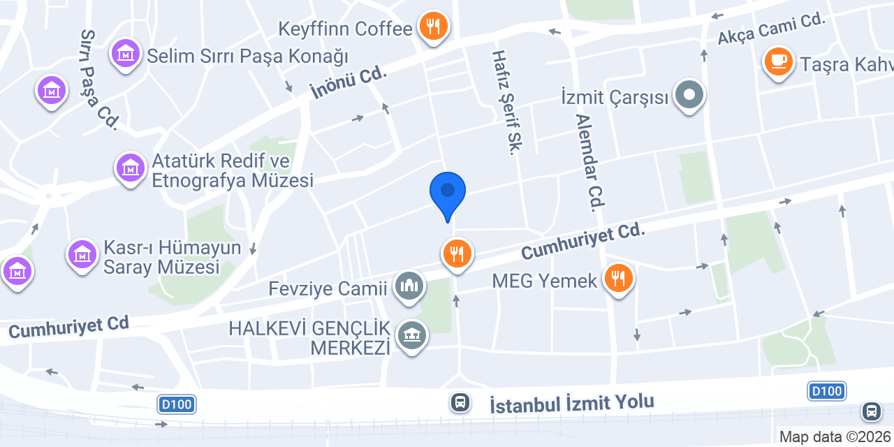 Acıktım Hamburger konumu