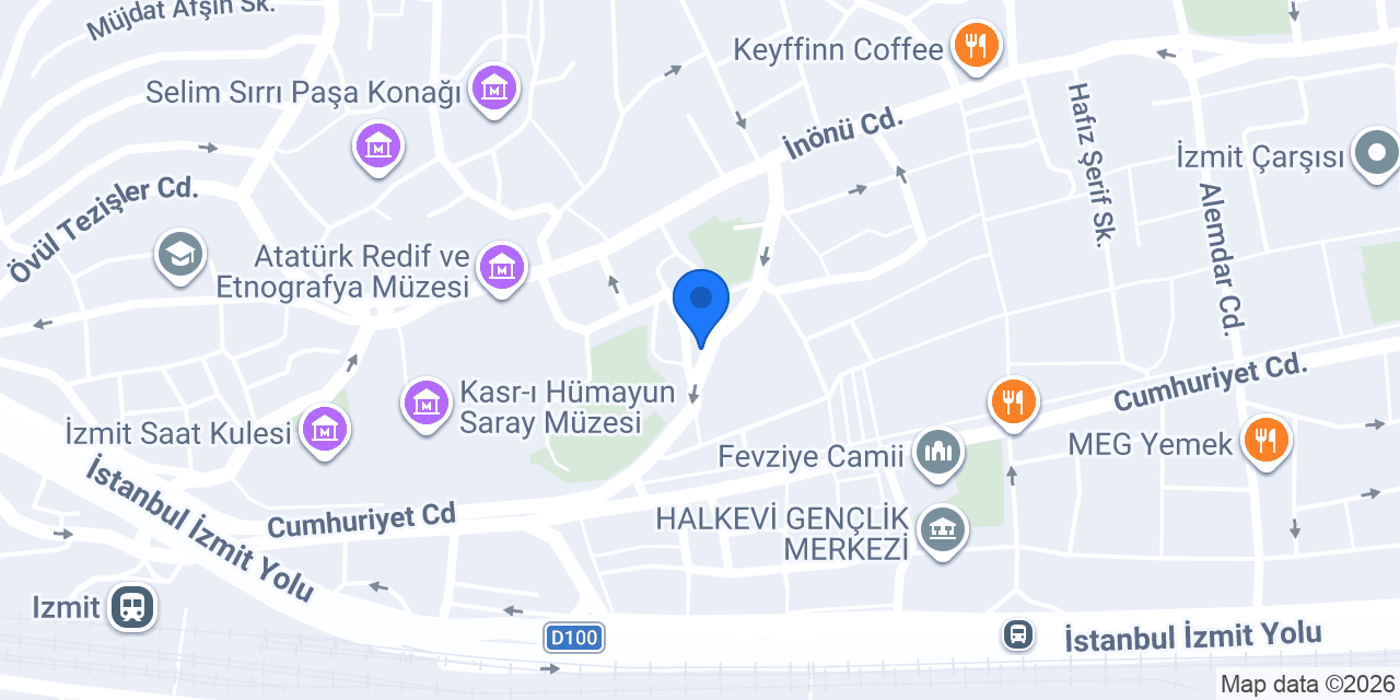 İzmit Çilingir Demir Anahtar konumu