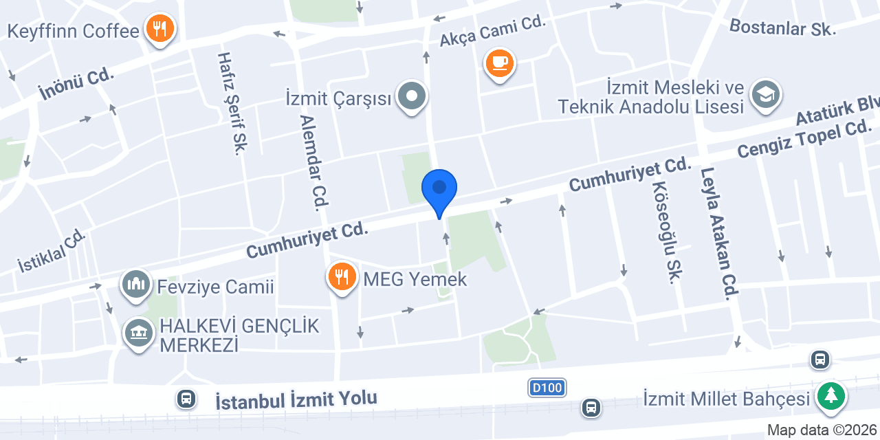 Yeni Cuma Eczanesi konumu