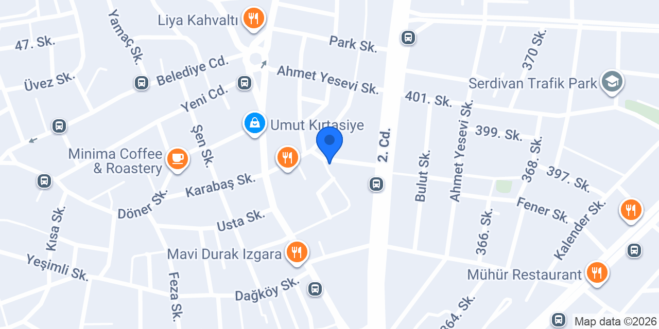 Ovalı Etliekmek Sakarya Şubesi konumu