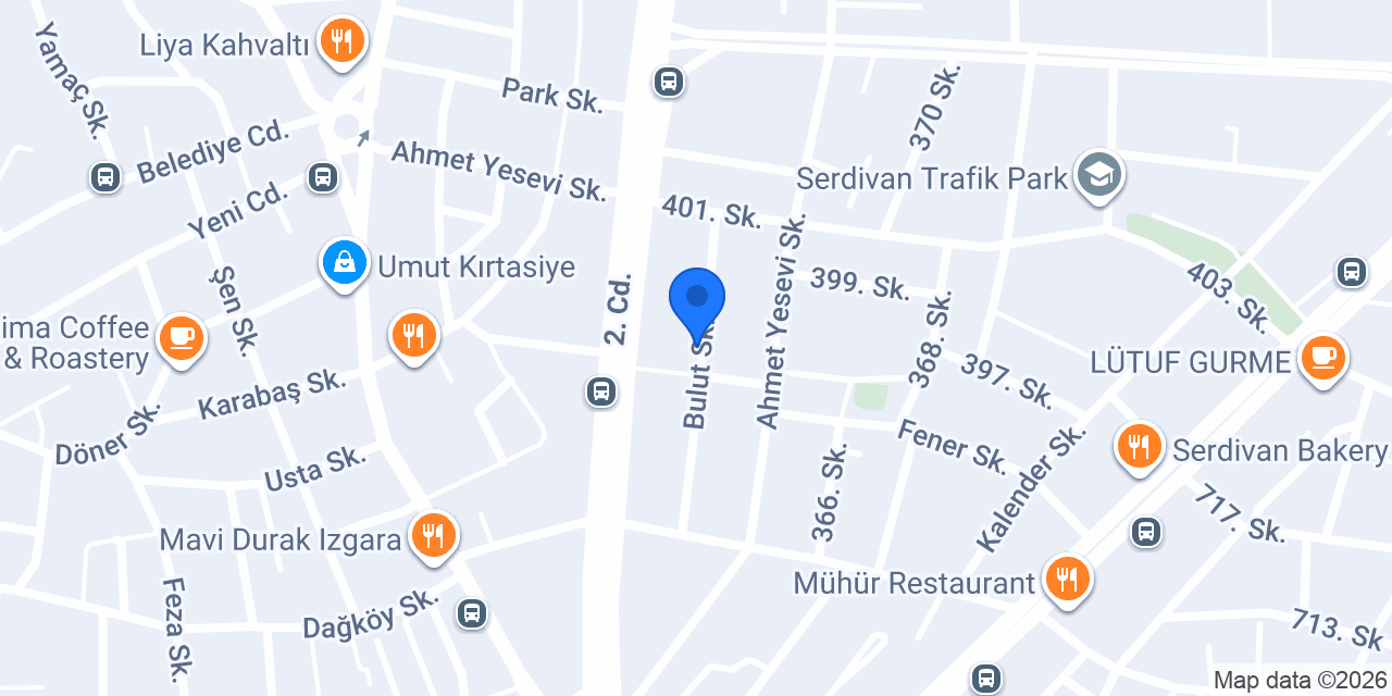 Serdivan Akademi konumu