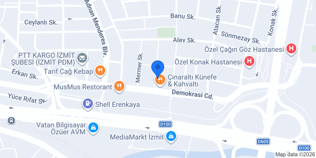 Patisserie Nebiyye konumu