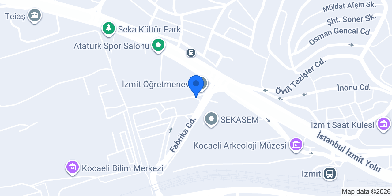 KO-MEK Seka Kaynak Atölyesi konumu