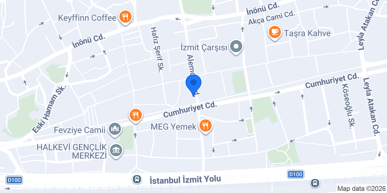 VakıfBank İzmit Şubesi konumu