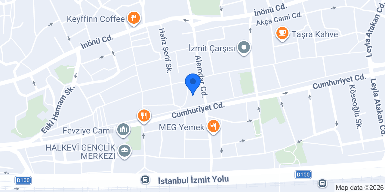 Acısu Vergi Dairesi Müdürlüğü konumu