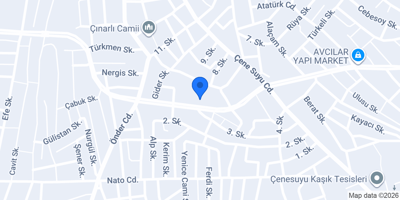 Çınarlı İlkokulu konumu