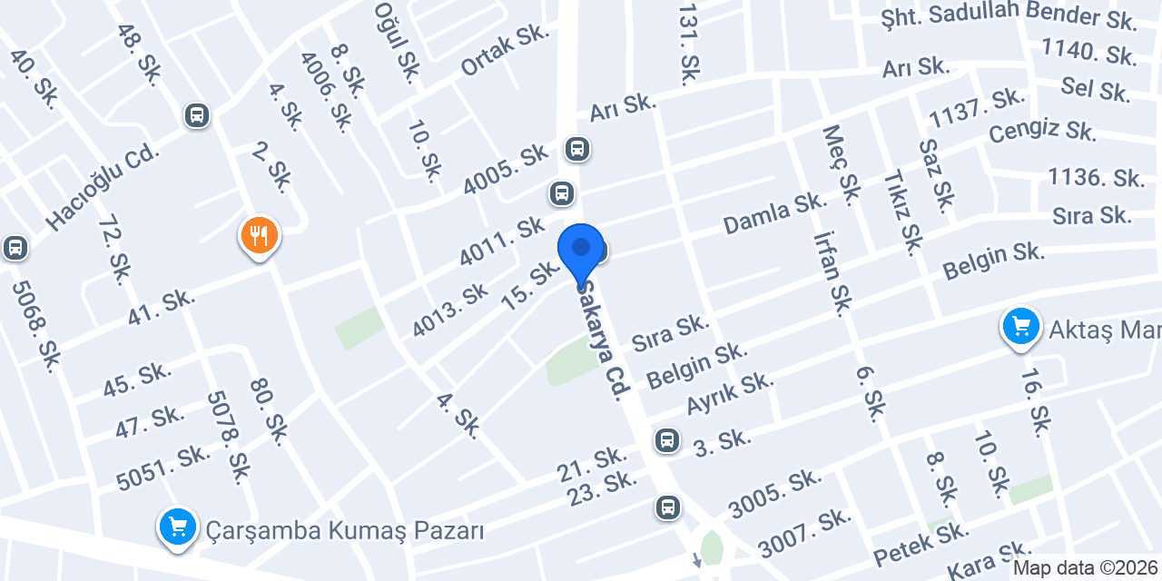 Sedir Aperatif konumu