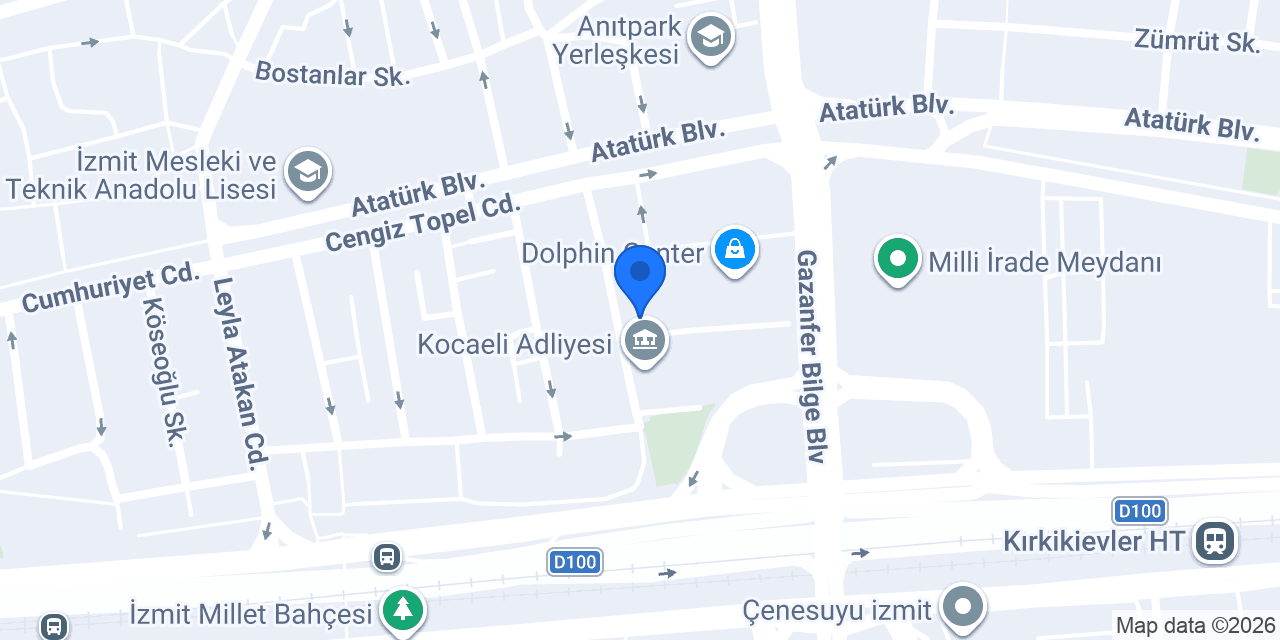 Avukat Çağla TARHAN konumu