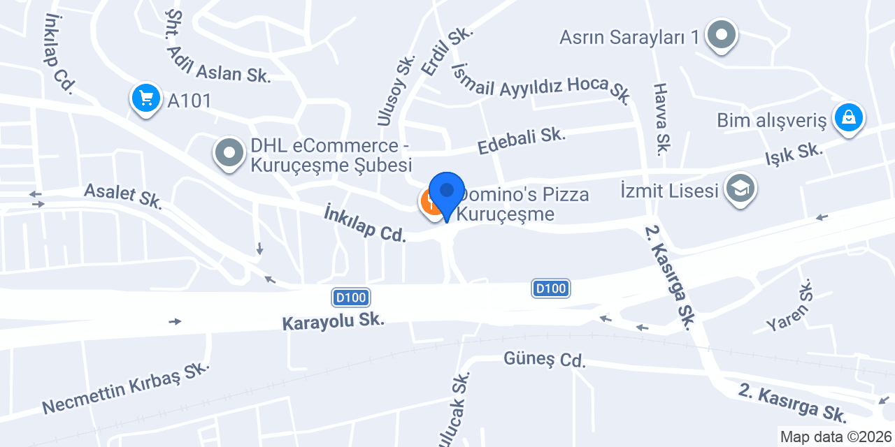 Dayıcım Burger konumu