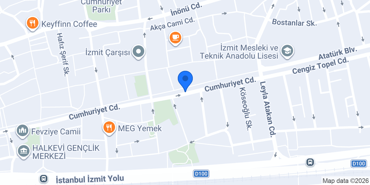 ING - İzmit Şubesi konumu
