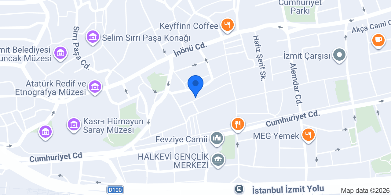Dr.Dt.Çene Cerrahı Fatih Hoşgör konumu