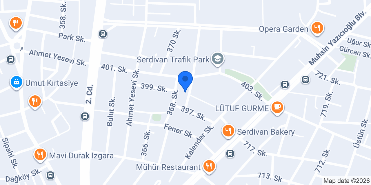 Serdivan İlçe Sağlık Müdürlüğü konumu