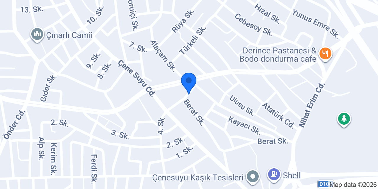 Çenesuyu Kaşık Restoran konumu