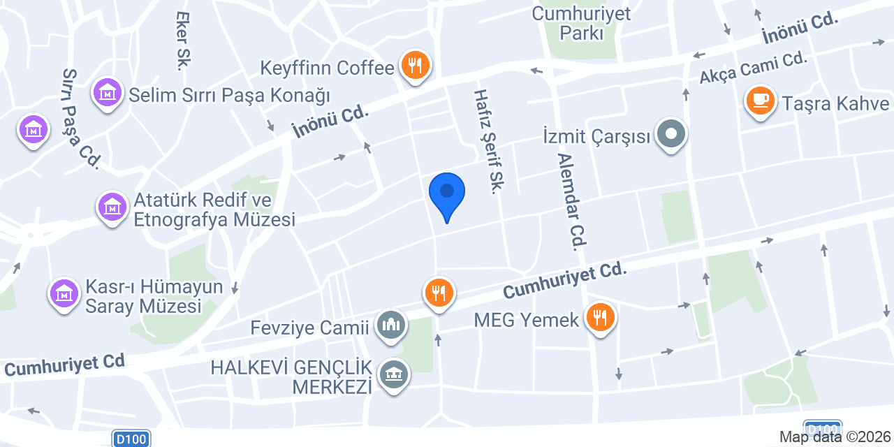 Mito Tattoo İzmit Dövme Stüdyo konumu