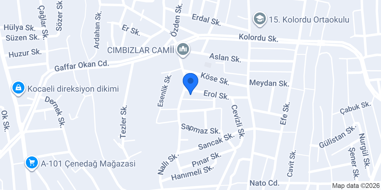 Çenedağ Aile Sağlık Mrk. konumu
