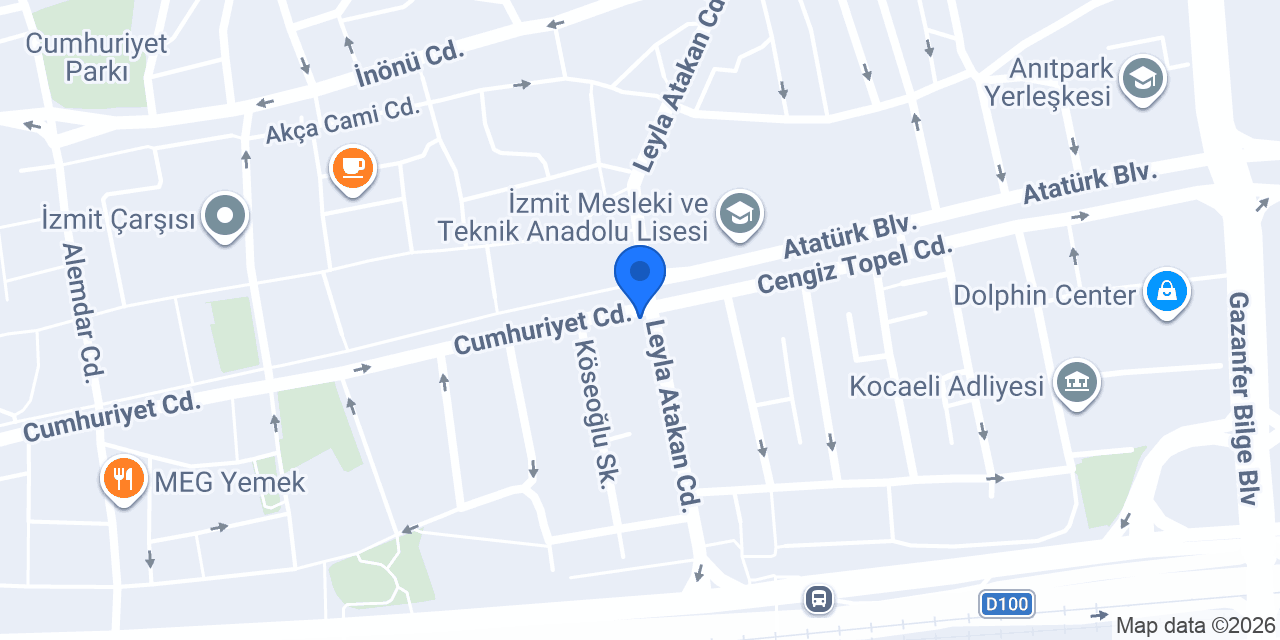 Kuveyt Türk İzmit Şubesi konumu