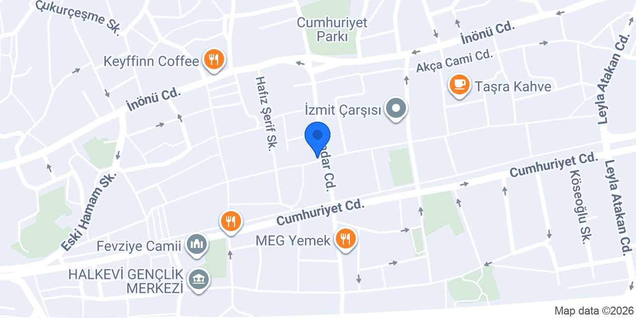 VEFAHANE GAYRİMENKUL konumu