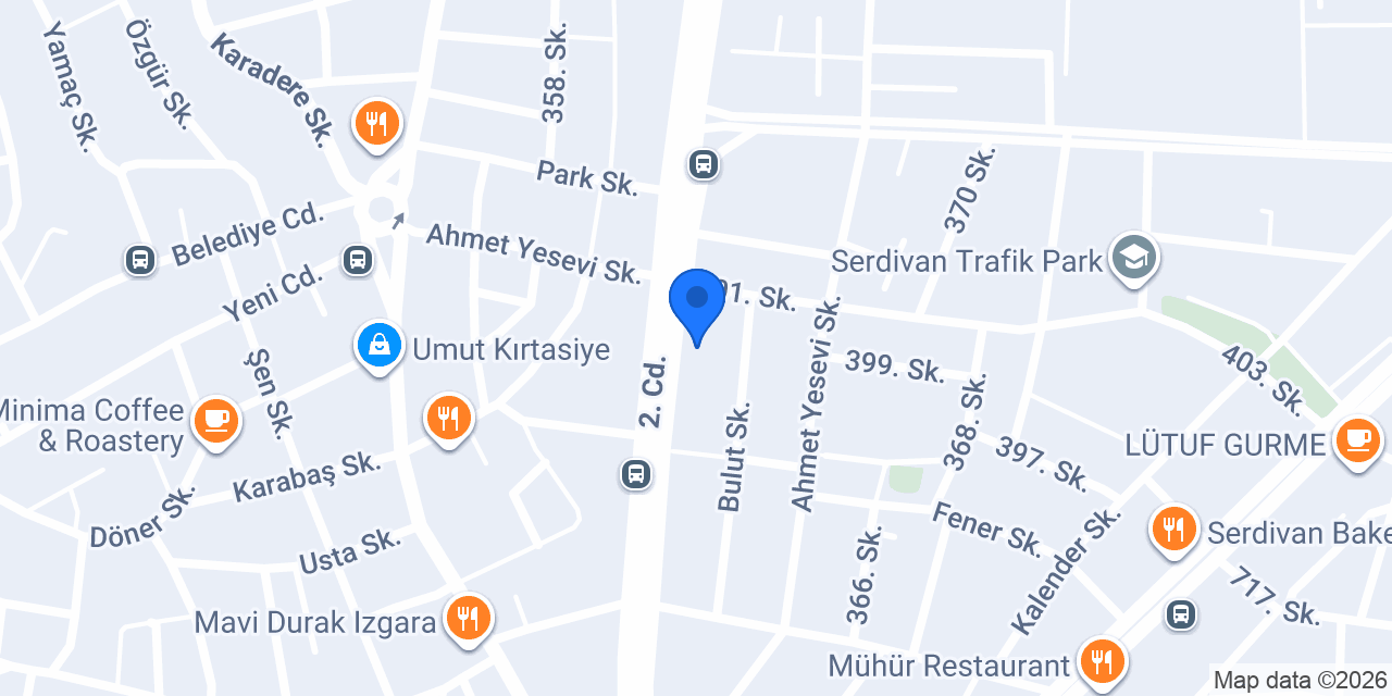 Domino's Pizza Serdivan konumu