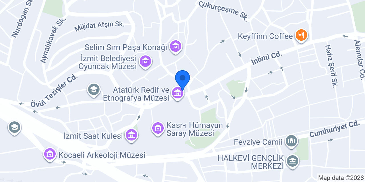 İzmit İlçe Milli Eğitim Müdürlüğü konumu