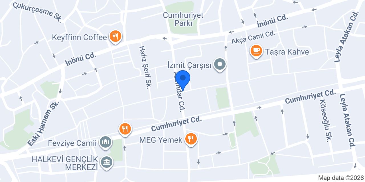 Nehir Özal Beauty Studio konumu