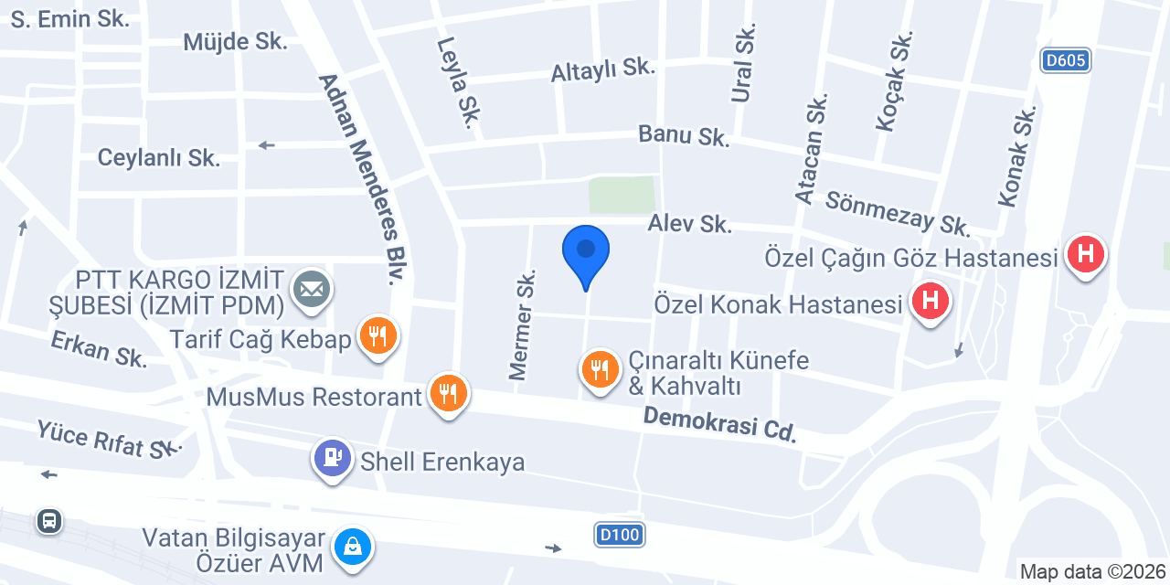 İzmit Boya Badana konumu