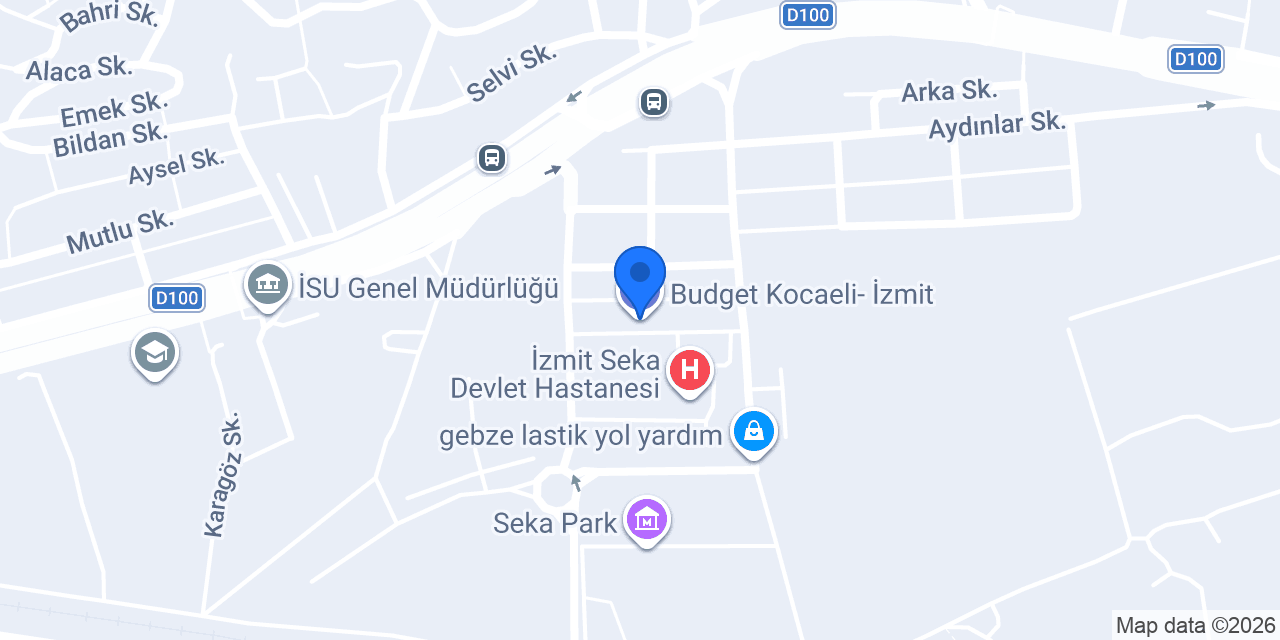 Budget Kocaeli- İzmit konumu