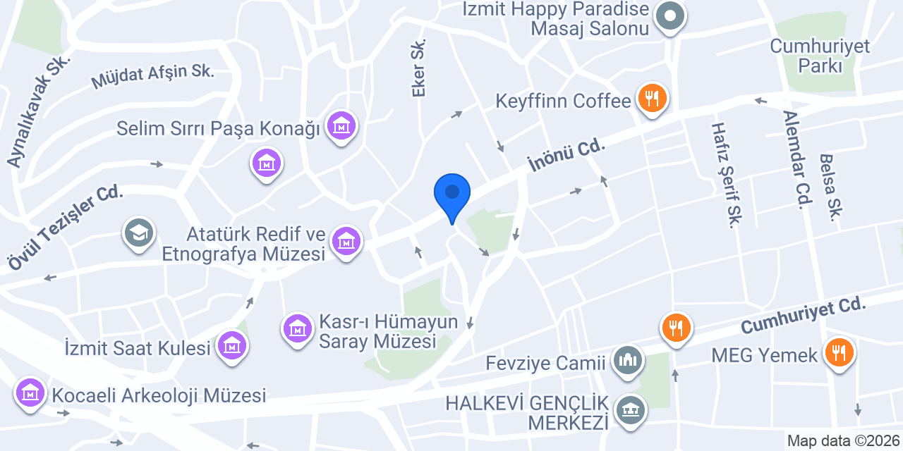 İZMİT İLÇE SAĞLIK MÜDÜRLÜĞÜ VEREM SAVAŞ BİRİMİ konumu