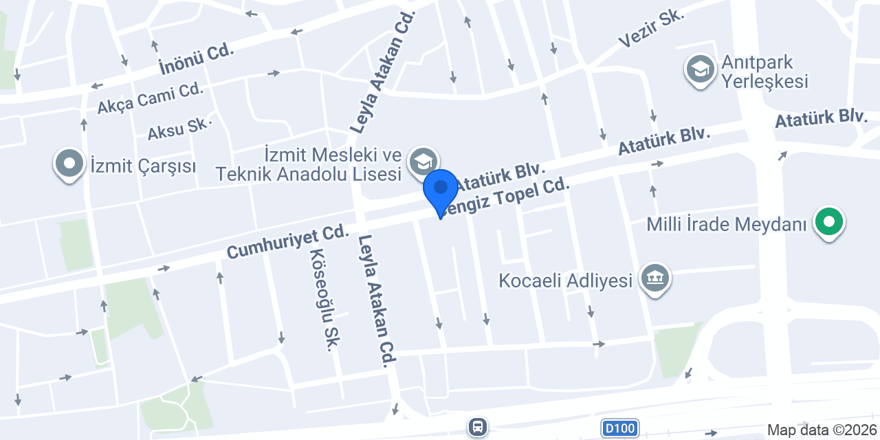 Avukat Revşan Çiftçi Hukuk Bürosu konumu