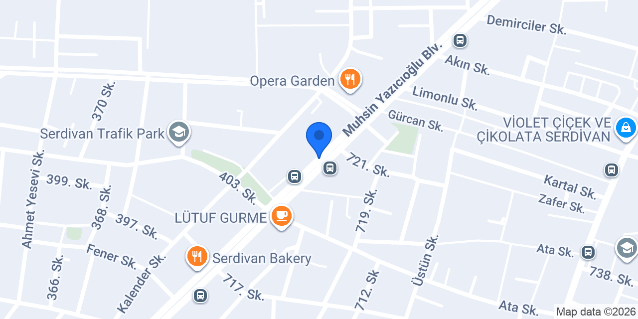 Duran Hukuk Bürosu - Av. Samet DURAN konumu