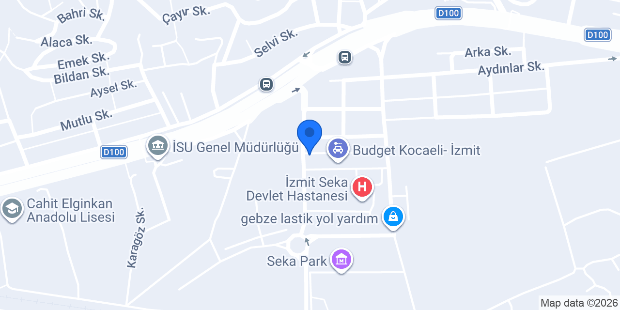 Seka Devlet Hastanesi Taksi konumu