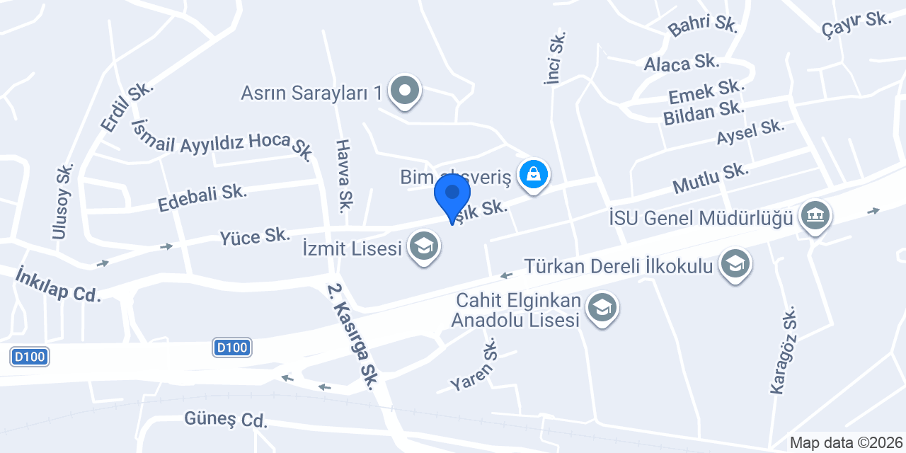 İzmit Sadabad Talebe Yurdu konumu