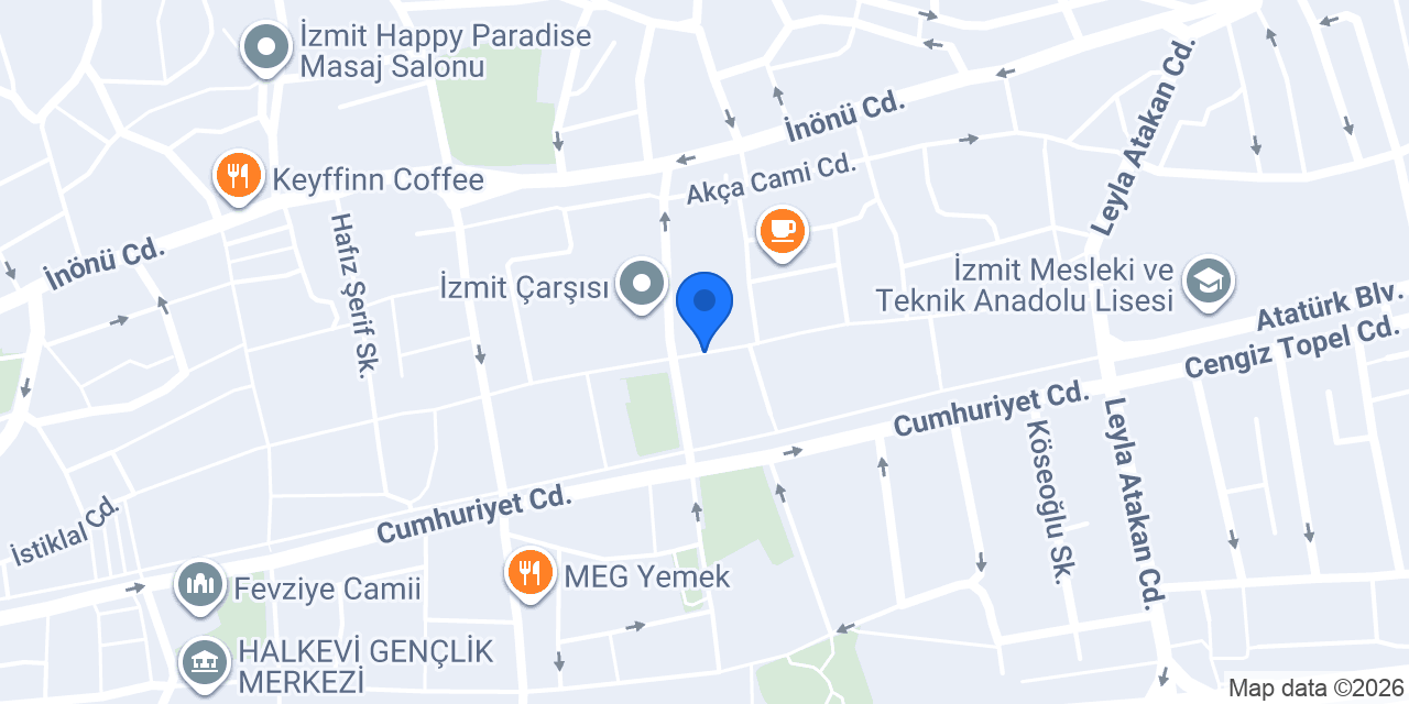 Faran Turizm Kocaeli Şube konumu