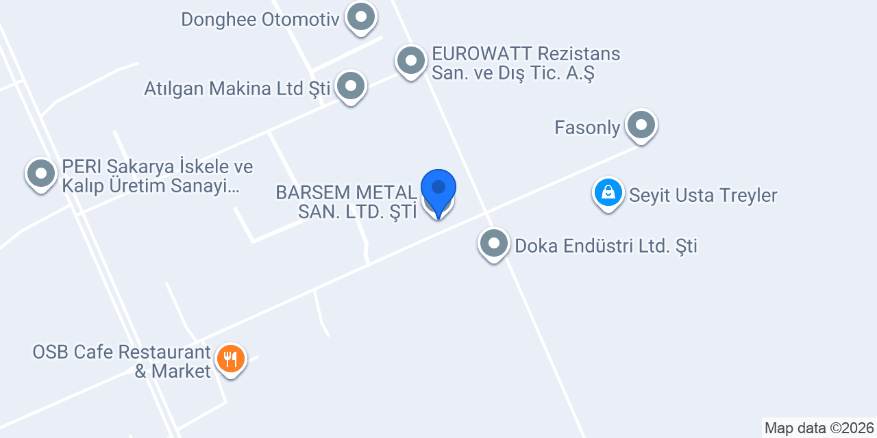 BARSEM METAL SAN. LTD. ŞTİ konumu