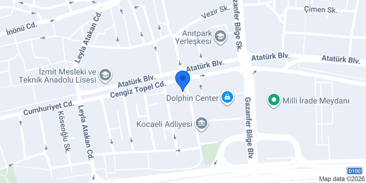 Kocaeli Avukat - Arzu Türkkal Enç konumu