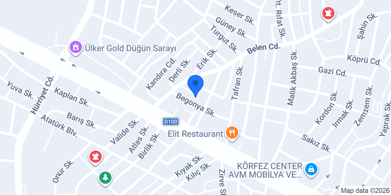 Dağlı Mobilya Yapı Dekor konumu